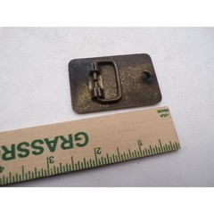 Vintage Levi Strauss & Co Brass Two Horse Logo Womens Kids Buckle Rect Western