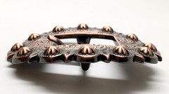 WESTERN HEADSTALL BRIDLE SADDLE COPPER COLOR BERRY CART BUCKLE fit&rsquo;s 3/4&Prime; wide