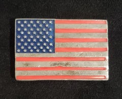 8 Vintage USA Patriotic Belt Buckles American Flag Soaring Eagle 2nd Amendment