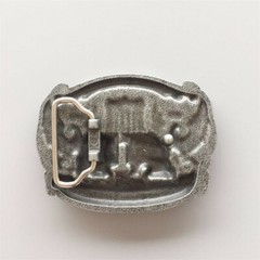 Antique Silver Truck Driver Belt Buckle Gurtelschnalle also Stock in US
