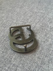Vintage Golden G Logo Monogram Reversible Gold Belt Buckle 4cm 1.5&Prime; Designer