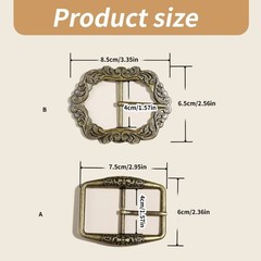Western Relief Pattern Metal Belt Buckle Teenager Rock Fashion Belt Buckle