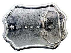 Silver Color Western Shriners New Old Stock 3 7/10&Prime; Belt Buckle EPBB265/12725
