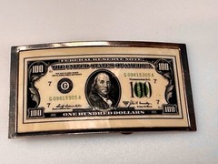 One Hundred Dollar Bill Picture Note United States of America Belt Buckle