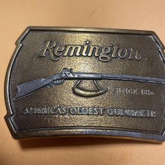 Vintage Remington 1816 Flintlock Rifle belt Buckle 1976 USA Made