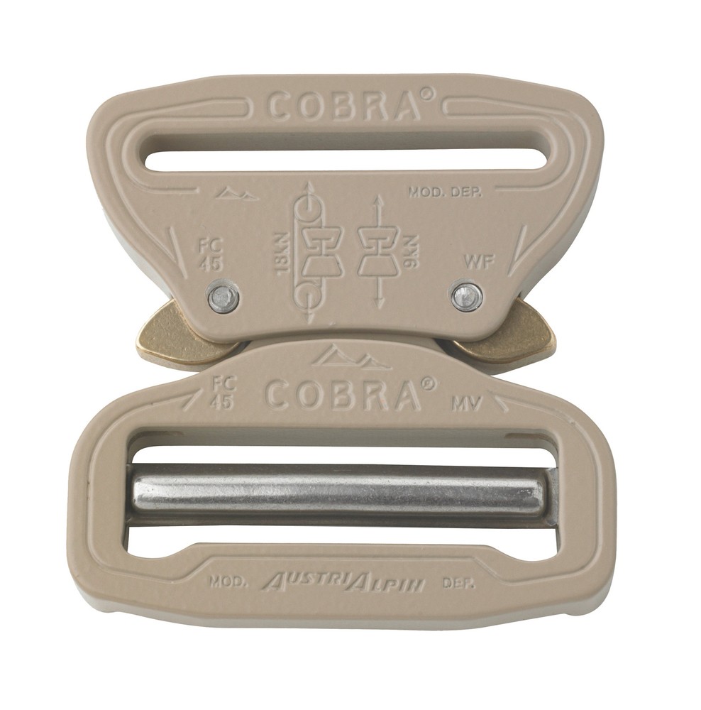 AustriAlpin 45mm 1.75&Prime; Desert Sand Cobra Buckle – Male Adjust Female Fix FC45SVF