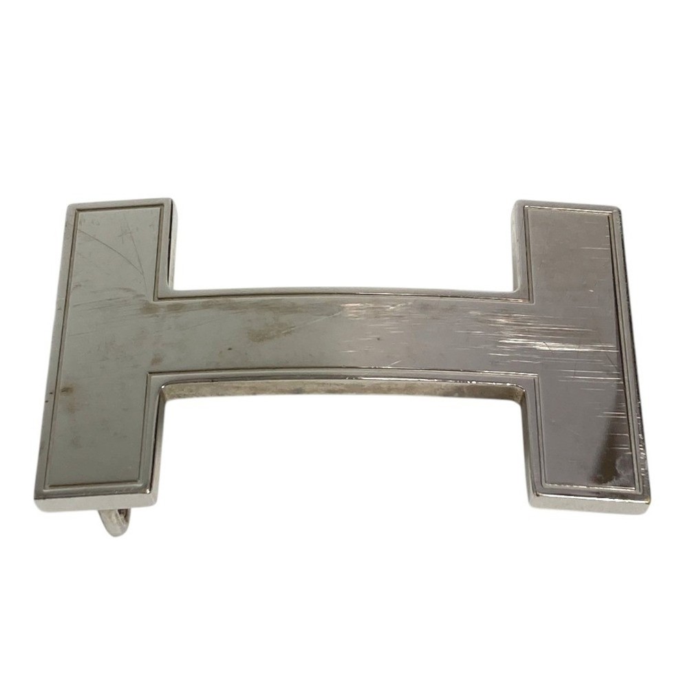 Hermes H Belt Logo Buckle Only Metal Silver