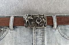 1981 Vintage Gold Rush Siskiyou Belt Buckle