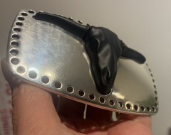 Longhorn Bull Skull Belt Buckle – Antique Brass & Gunmetal Finish