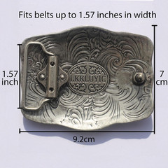 Western Belt Buckles for Men Cowboy Belt Buckle American Patriotic Buffalo Belt