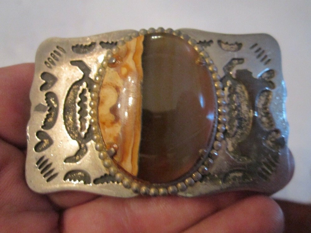 AGATE GEMSTONE BELT BUCKLE – GW-15