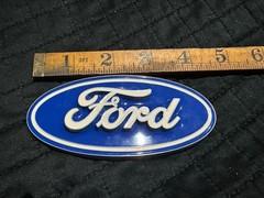 Ford Belt Buckle Blue/White Pewter Officially Licensed Product
