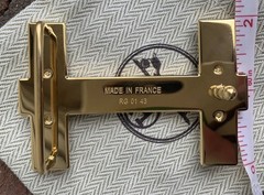 38mm gold-plated Hermès Constance Waist belt buckle Hermes H