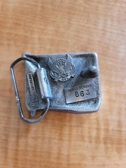 Painter BELT BUCKLE The Great American Buckle Co 1981 Serial No 863 Made in USA
