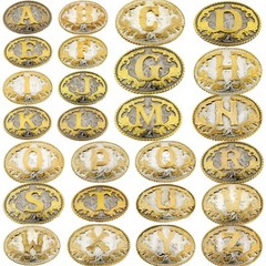 N E W A B C D G J K L M R S T Initial Letter Belt Buckle Men Women Western Rodeo