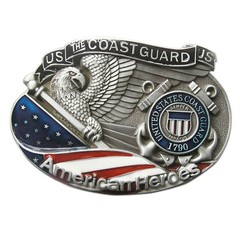 New Vintage Style American Hero Coast Guard Belt Buckle also Stock in the US