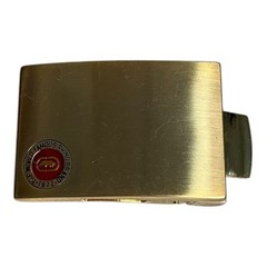 Vintage Mark Echo The World Famous Rhino Brand 1972 Belt Buckle 1990&rsquo;s Gold OS