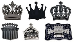 Crown Belt Buckle Mens Womens Wedding Royal Costume Silver Metal Fashion Western