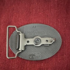 Vintage 1989 Oil Field BCI Belt Buckle Jim Lick Construction Foreman USA
