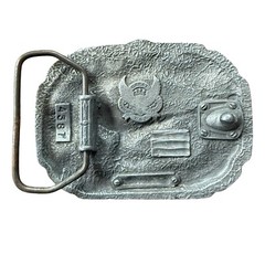 Vintage Martial Arts Belt Buckle Made In USA Peace Through Strength Kung