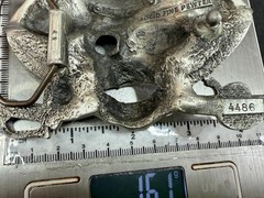 Jolly Roger Pirate Skull Crossed Swords Solid Pewter Great American Belt Buckle