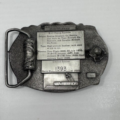Vintage 1985 B-17 Flying Fortress 50th Ann Belt Buckle Limited Edition #1393