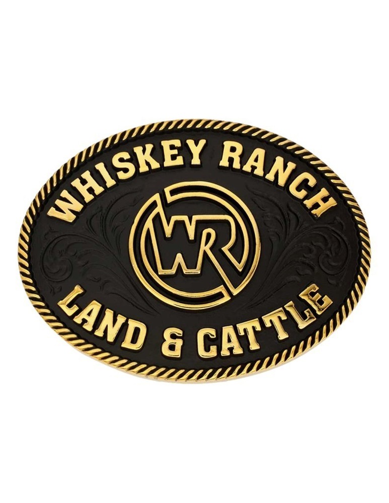Montana Silversmiths Belt Buckle Adult Whiskey Ranch Gold A1022WR