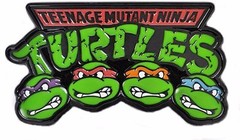 Teenage Cartoon Ninja Turtles 4 Characters Metal Enamel Belt Buckle