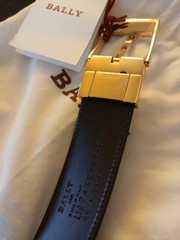 BALLY Parker Men&rsquo;s Adjustable Belt -Brown/Gold EU 110/US 44 MSRP $325
