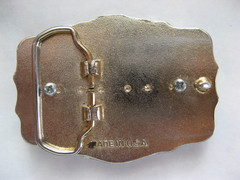 REDUCED $$$, 1900 Morgan Silver Dollar Belt Buckle Black, Gold, Silver Color