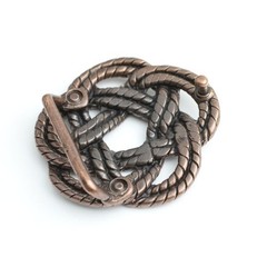 Knot Belt Buckle, Celtic Gordian Knot Buckle, Antique Copper Rope Design Buckle