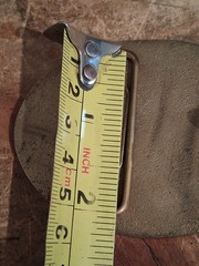 Vintage Brass Turquoise Excavator Belt Buckle, Barrick Gold Mine, Vegas 92
