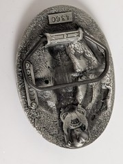 Vintage 1996 Vietnam Veteran Belt Buckle GAP 4360 Service Ribbon Pewter USA