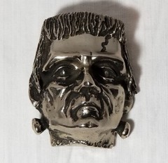 Frankenstein Monster Belt Buckle Boris Karloff Vintage Horror Movie Collectible