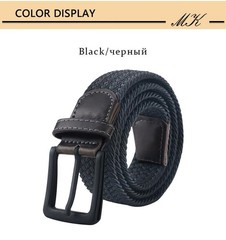 MaiKun Men&rsquo;s Canvas Tactical Belt Military Web Belt Elastic Metal Buckle Jeans