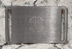 GRIP6 BELT BUCKLE – TITANIUM CONTOUR in NATURAL – WOMEN / MEN – 1.5 INCH WIDE