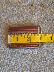 Vintage 1990&rsquo;s Belt Buckle Pavemark Corporation Quality Improvement Award CD Hit