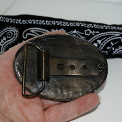 Eagle Belt Buckle 3 1/2 by 2 1/2 inches with 2 inch Belt Holder