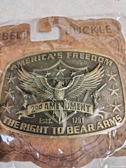 America&rsquo;s Freedom, 2ND Amendment, The Right To Bear Arms, Est. 1791, Belt Buckle