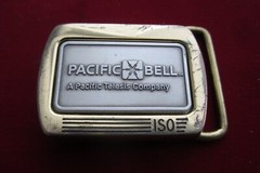 Pacific Bell Belt Buckle Pacific Bell Iso Belt Buckle Pac Bell Souvenir Buckle