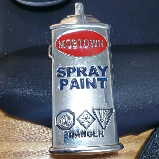 Mobtown Spray Paint Graffiti Belt Buckle Metal Collectible Accessory Rare Unique