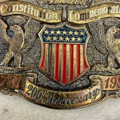 Vintage United States 200th Anniversary Belt Buckle 1787 1987