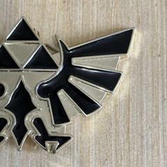 The Legend Of Zelda Triforce Belt Buckle Metal Preowned Black n Gold Read Below!