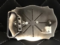 Gold-toned Long Horn Bull Head Western-style Metal Belt Buckle