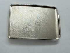 Rectangular Silver Color Craft Project Belt Buckle Make your own DIY Design!