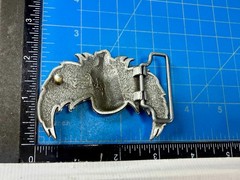Classic Microphone Flying Wings Classic Rock Music Musician Cutout Belt Buckle