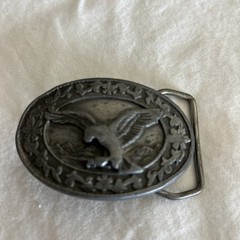 Siskiyou Buckle Bald Eagle Belt Buckle American Patriotic VTG 1985