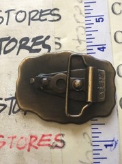Vintage TONY Brass Belt Buckle approx 5oz. 3&Prime; wide – name personalized Oden Inc.
