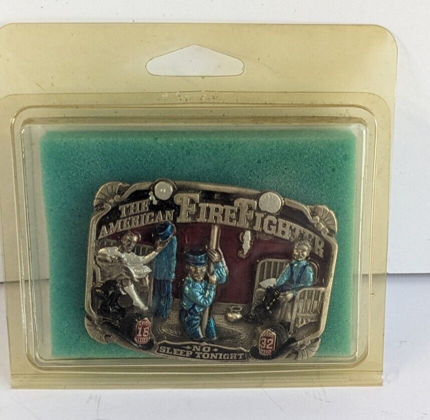 N/O/S 1986 Great American Buckle Co. The American Fire Fighter NOS