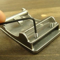Titanium anti-allergy Ratchet Sliding Buckle for 33mm-35mm width belt XZ333